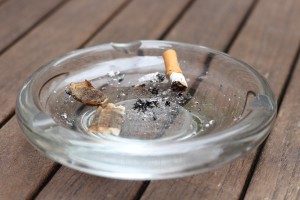 Ciggarettes in ash tray