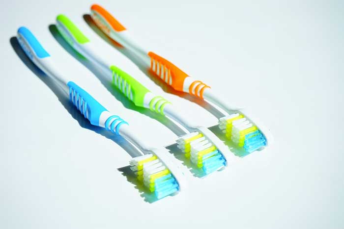 Three Tooth Brush